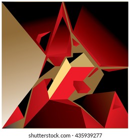 Abstract triangles background pattern illustration