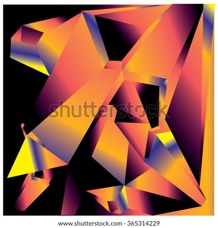Abstract triangles background pattern illustration