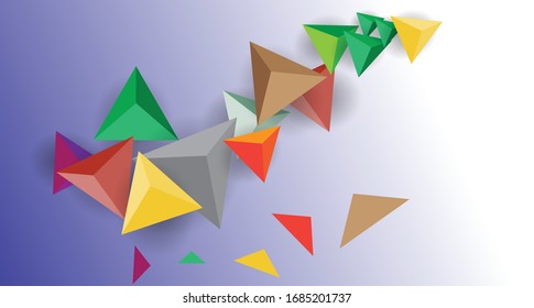 Abstract Triangles Background Triangle Wallpaper Modern Vector Images