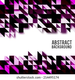 Abstract triangles background vector