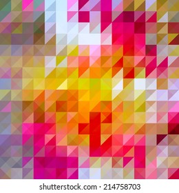 Abstract triangles background vector