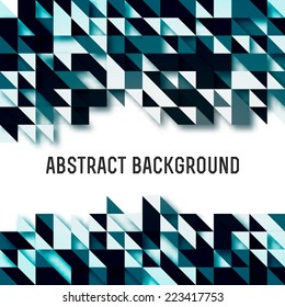 Abstract triangles background vector