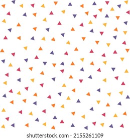 Abstract triangles background wallpaper. Yellow, red and blue triangular patterns. Square banner geometric design
