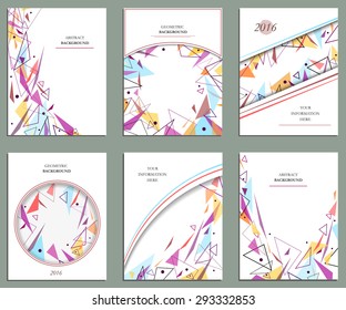 Abstract, triangles, brochure, magazine, background | EPS10 Vector Illustration