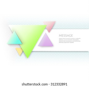 Abstract Triangles Eps10 Vector Illustration for Your Content