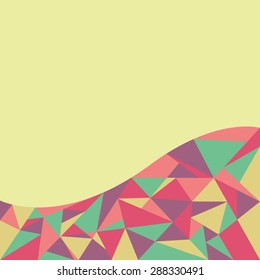 Abstract triangles geometric shape background