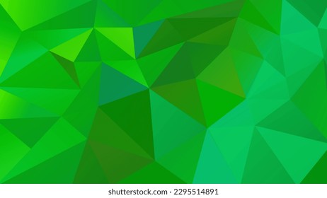 abstract triangles green color background