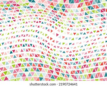 Resumen triángulos vectorial de medio tono. Fondo de banner de la estructura triangular de diseño. Cuadrícula de semitono aleatoria de triángulos.