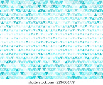 Abstract triangles halftone wallpaper. Triangular elements transition cover background. Random triangles halftone shapes.