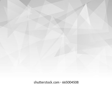 Abstract triangles with light on gray background