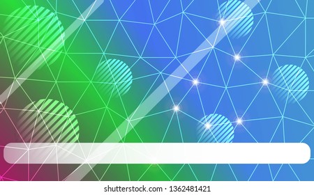 Abstract triangles, line, circle, space for text template. Decorative design for your idea. Vector illustration