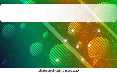 Abstract triangles, line, circle, space for text template. Decorative design for your idea. Vector illustration