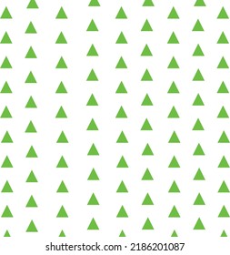 abstract triangles lined up green small triangle fabric pattern