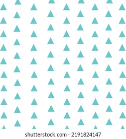 abstract triangles lined up light blue small triangle fabric pattern