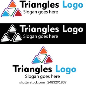 Abstract triangles logo for business or personal use. 