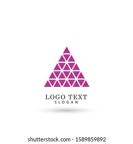 Abstract Triangles Logo. Symbol & Icon Vector Template.