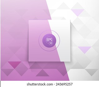 Abstract Triangles Minimalist vector Illustration. Turquoise iceberg edition.