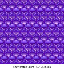 abstract triangles on a purple background seamless pattern