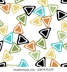 Abstract triangles pattern. Vector Illustration.