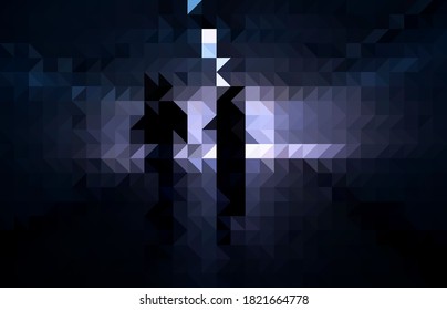 abstract triangles pixel dangerous,fear,spook illustration.