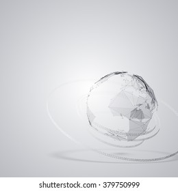 Abstract Triangles Planet Earth 