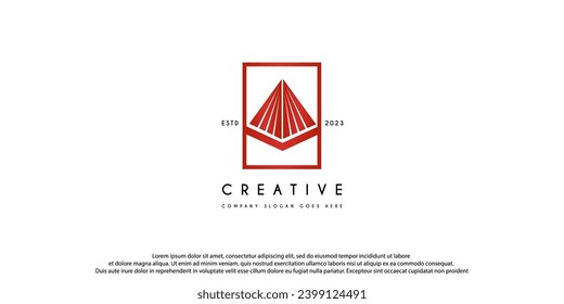 abstract triangles pyramid logo business vector design template. creative geometric pyramid logo iconic design vector idea inspiration isolated on white background