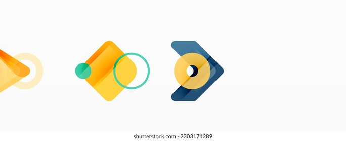 Abstract triangles and square minimal geometric background
