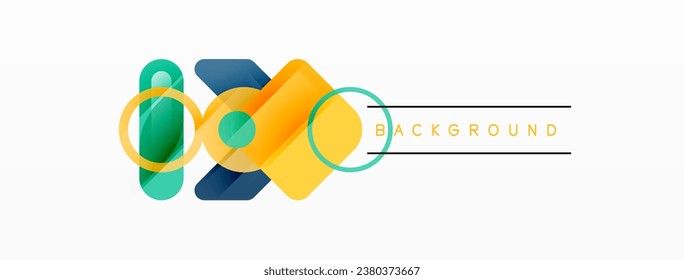 Abstract triangles and square minimal geometric background