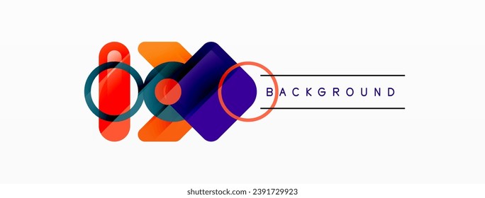 Abstract triangles and square minimal geometric background