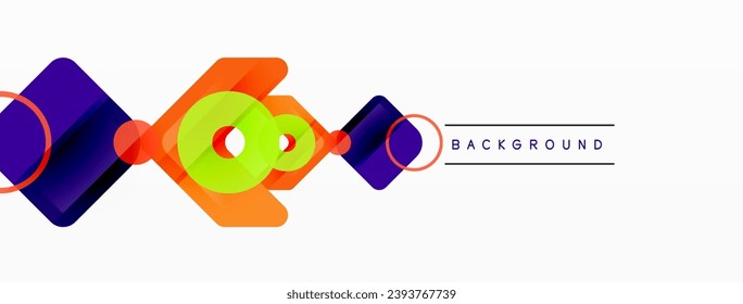 Abstract triangles and square minimal geometric background