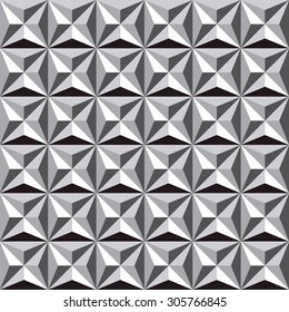 abstract triangles three dimension with monochrome