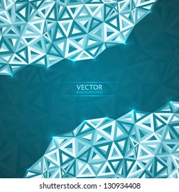 Abstract triangles vector background