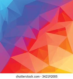 Abstract triangles vector background.