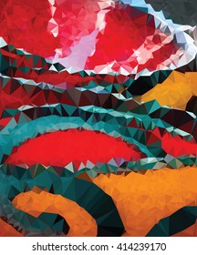 Abstract triangles vector background.