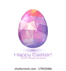 Abstract triangles vector egg