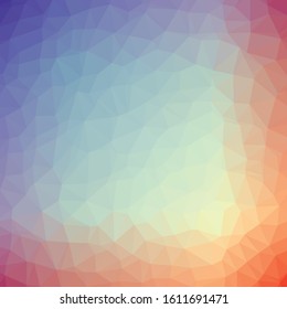 Abstract Trianglify gradient Generative Art background illustration
