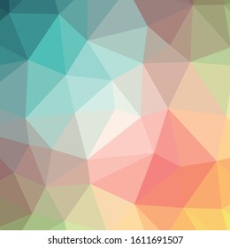 Abstract Trianglify gradient Generative Art background illustration