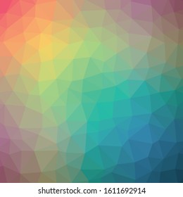 Abstract Trianglify gradient Generative Art background illustration