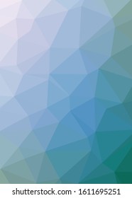 Abstract Trianglify gradient Generative Art background illustration