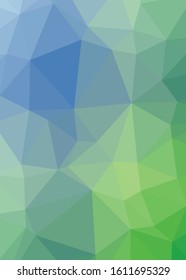 Abstract Trianglify gradient Generative Art background illustration