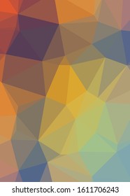 Abstract Trianglify gradient Generative Art background illustration