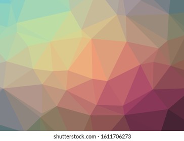 Abstract Trianglify gradient Generative Art background illustration