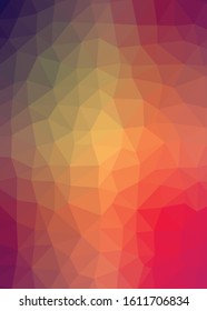 Abstract Trianglify gradient Generative Art background illustration