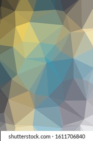 Abstract Trianglify gradient Generative Art background illustration