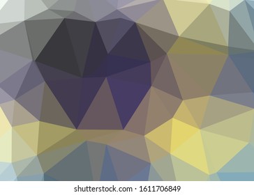Abstract Trianglify gradient Generative Art background illustration