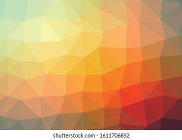 Abstract Trianglify gradient Generative Art background illustration