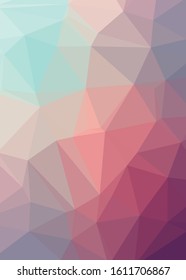 Abstract Trianglify gradient Generative Art background illustration