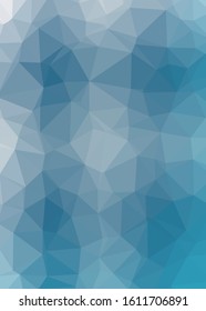 Abstract Trianglify gradient Generative Art background illustration