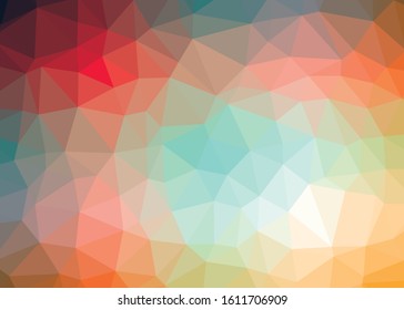 Abstract Trianglify gradient Generative Art background illustration