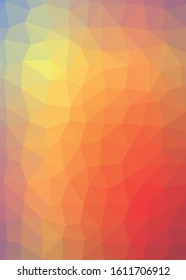 Abstract Trianglify gradient Generative Art background illustration